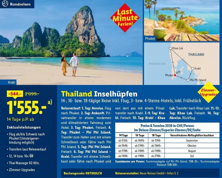 Thailand Inselhüpfen