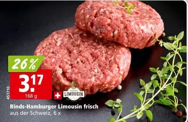 Rinds-Hamburger Limousin frisch