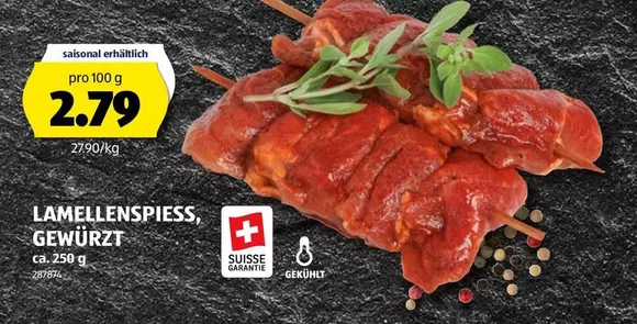LAMENSSPIESS, GEWÜRZT
