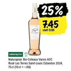 Naturaplan Bio-Coteaux Varois AOC Rosé Les Terres Saint-Louis Estandon 2024