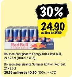 Boisson énergisante Energy Drink