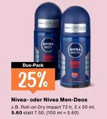 Nivea - Roll-on Dry Impact 72 h