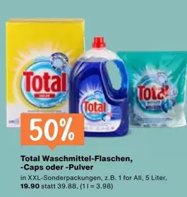 Waschmittel-Flaschen, -Caps oder -Pulver
