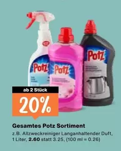 Gesamtes Potz Sortiment