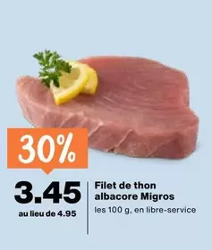 Filet de thon albacore