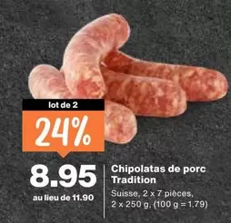 Chipolatas de porc Tradition