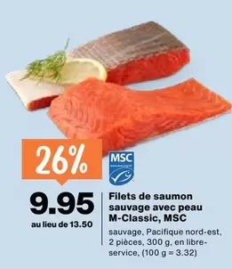 Filets de saumon sauvage