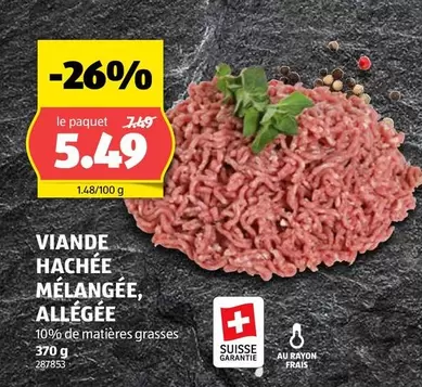 VIANDE HACHEE MELANGEE, ALLEGEE