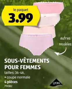 SOUS-VÊTEMENTS POUR FEMMES 4 pièces