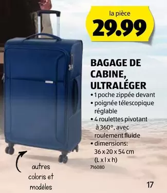 BAGAGE DE CABINE, ULTRALÉGER