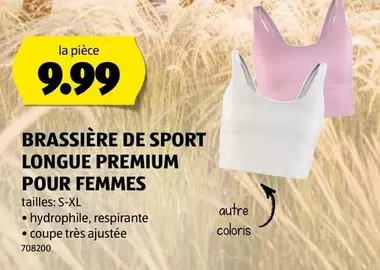 BRASSIÈRE DE SPORT LONGUE PREMIUM POUR FEMMES 708200