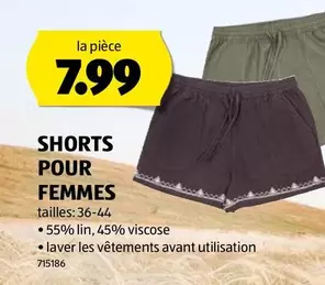 SHORTS POUR FEMMES