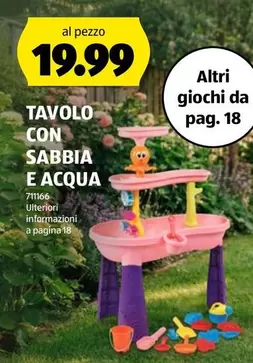 TAVOLO CON SABBIA E ACQUA 711166