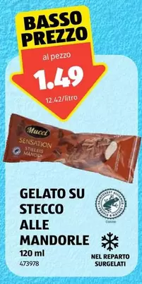 GELATO SU STECCO ALLE MANDORLE 120 ml 473978