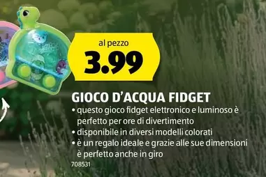 GIOCO D'ACQUA FIDGET