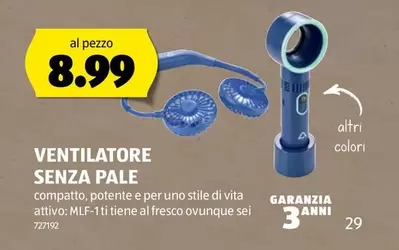 VENTILATORE SENZA PALE MLF-1
