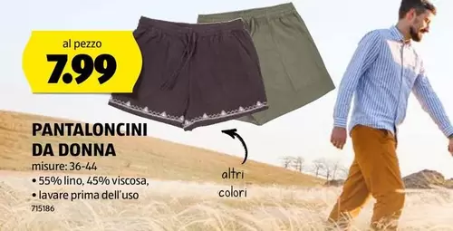 PANTALONCINI DA DONNA