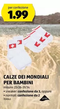 CALZE DEI MONDIALI PER BAMBINI