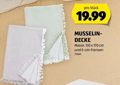MUSSELIN-DECKE