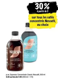 cafés concentrés