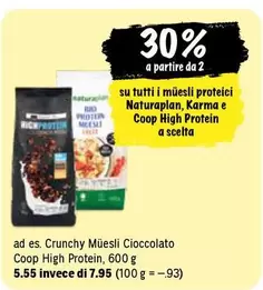 Crunchy Muesli Cioccolato Coop High Protein