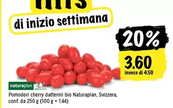 Pomodori cherry datterini bio