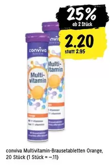 Multivitamin-Brausetabletten Orange