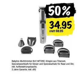 Babyliss - Multitrimmer 8in1 MT726E