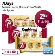 Croissant Kakao, Double Cocoa-Vanille oder Apricot