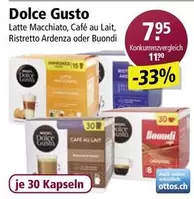 Latte Macchiato, Café au Lait, Ristretto Ardenza oder Buondi