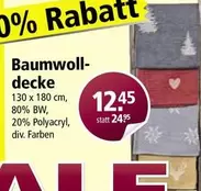 Baumwolldecke