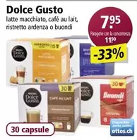 latte macchiato, caf ilde{A}© au lait, ristretto ardenza o buondi