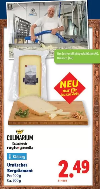 Ag - Bündner Milchspezialitäten AG, Urnäscher Bergdiamant