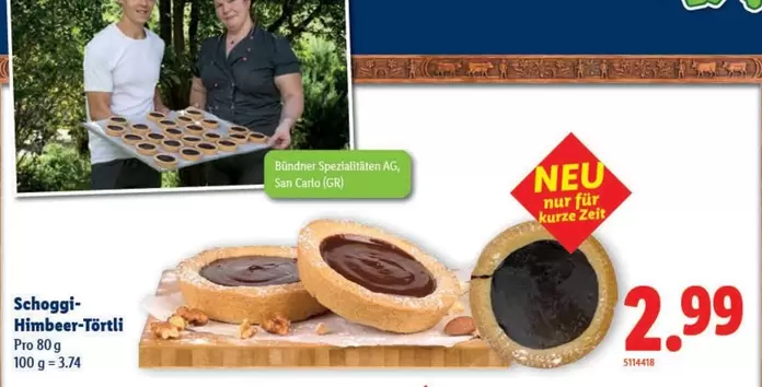 Ag - Schoggi-Himbeer-Törtli