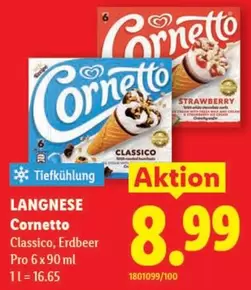 Cornetto Classico, Erdbeer Pro 6 x 90 ml