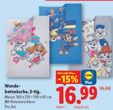 Wende-bettwäsche, 2-tlg. Pro Set