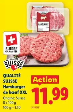 Action - Hamburger de boeuf XXL