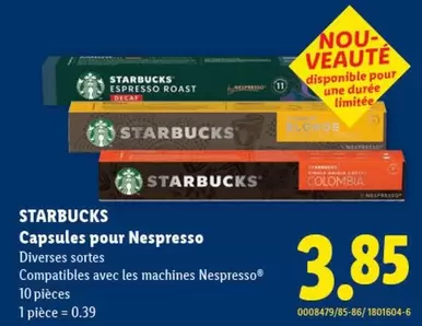 Capsules pour Nespresso