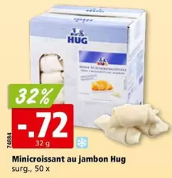 Minicroissant au jambon
