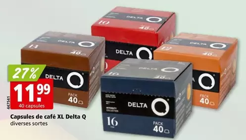 Delta - Capsules de café XL Q