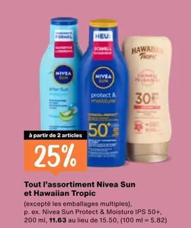 Nivea - Sun et Hawaiian Tropic