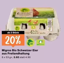 Schweizer Eier aus Freilandsaltung