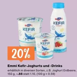 Kefir-Joghurt und -Drinks