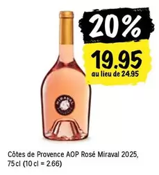 Côtes de Provence AOP Rosé Miraval 2025