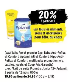 Weleda - Aptamil, soins et accessoires pour bébé (sélection)