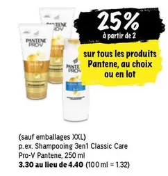 Shampooing 3en1 Classic Care Pro-V