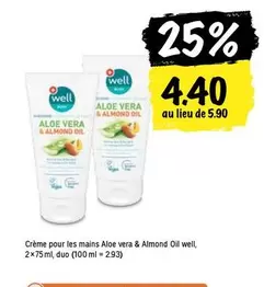 Crème pour les mains Aloe vera & Almond Oil
