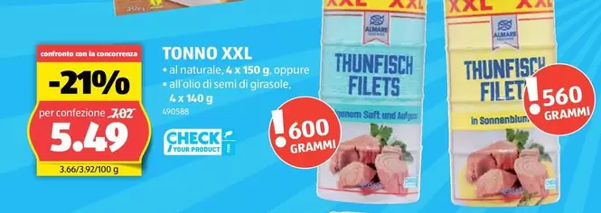 Thunfisch - TONNO XXL
