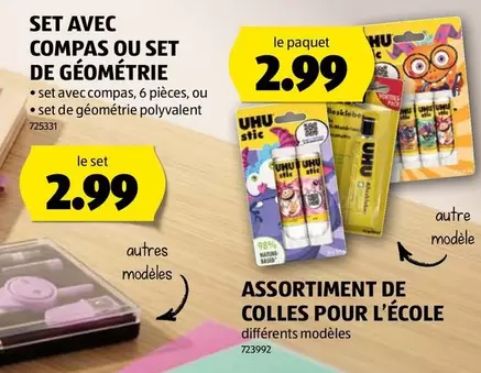 SET AVEC COMPAS OU SET DE GÉOMÉTRIE