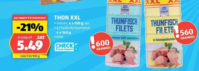 Thunfisch - THON XXL